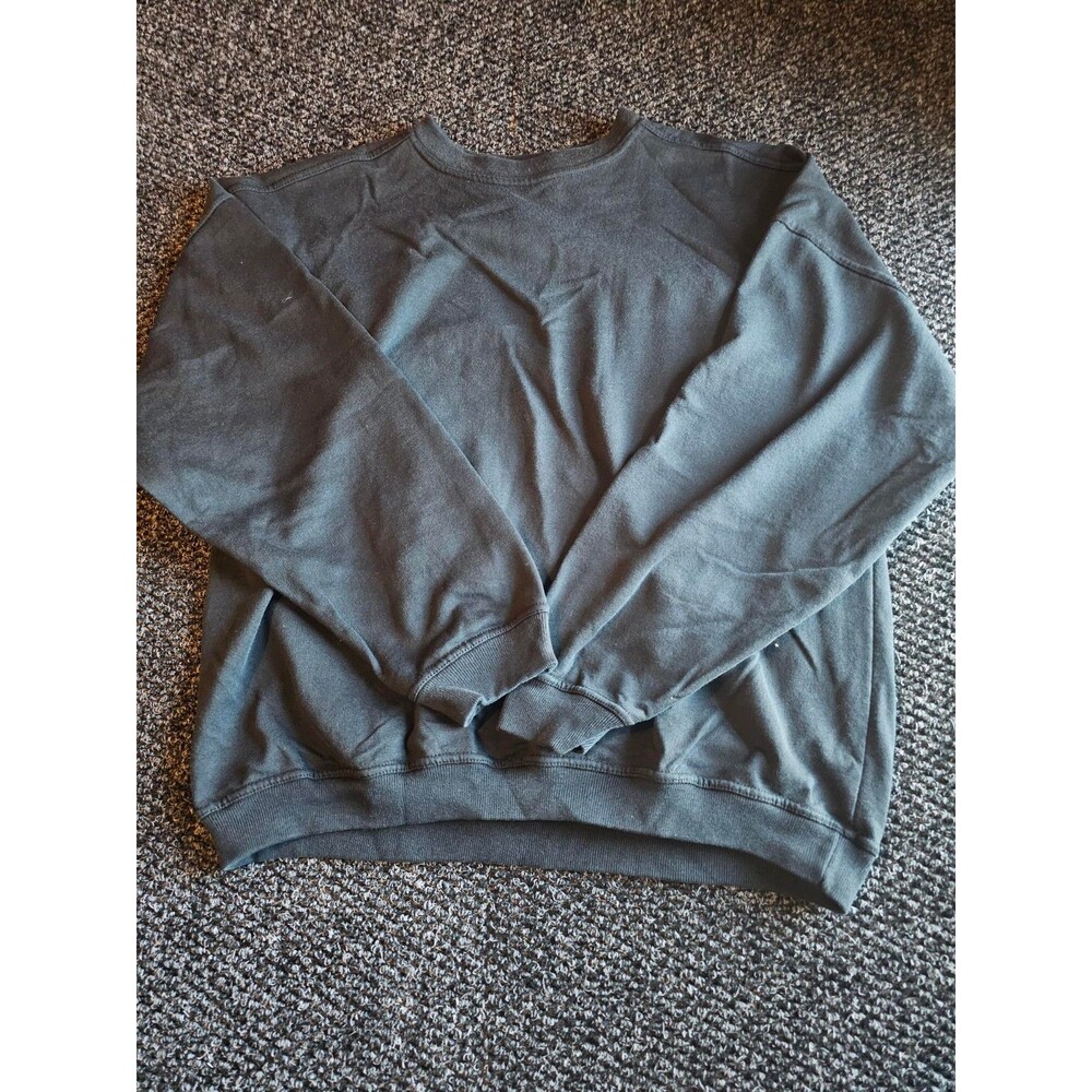 Vintage Prologue USA Made Black Crewneck Sweatshirt Mens XL Blank 90s Faded